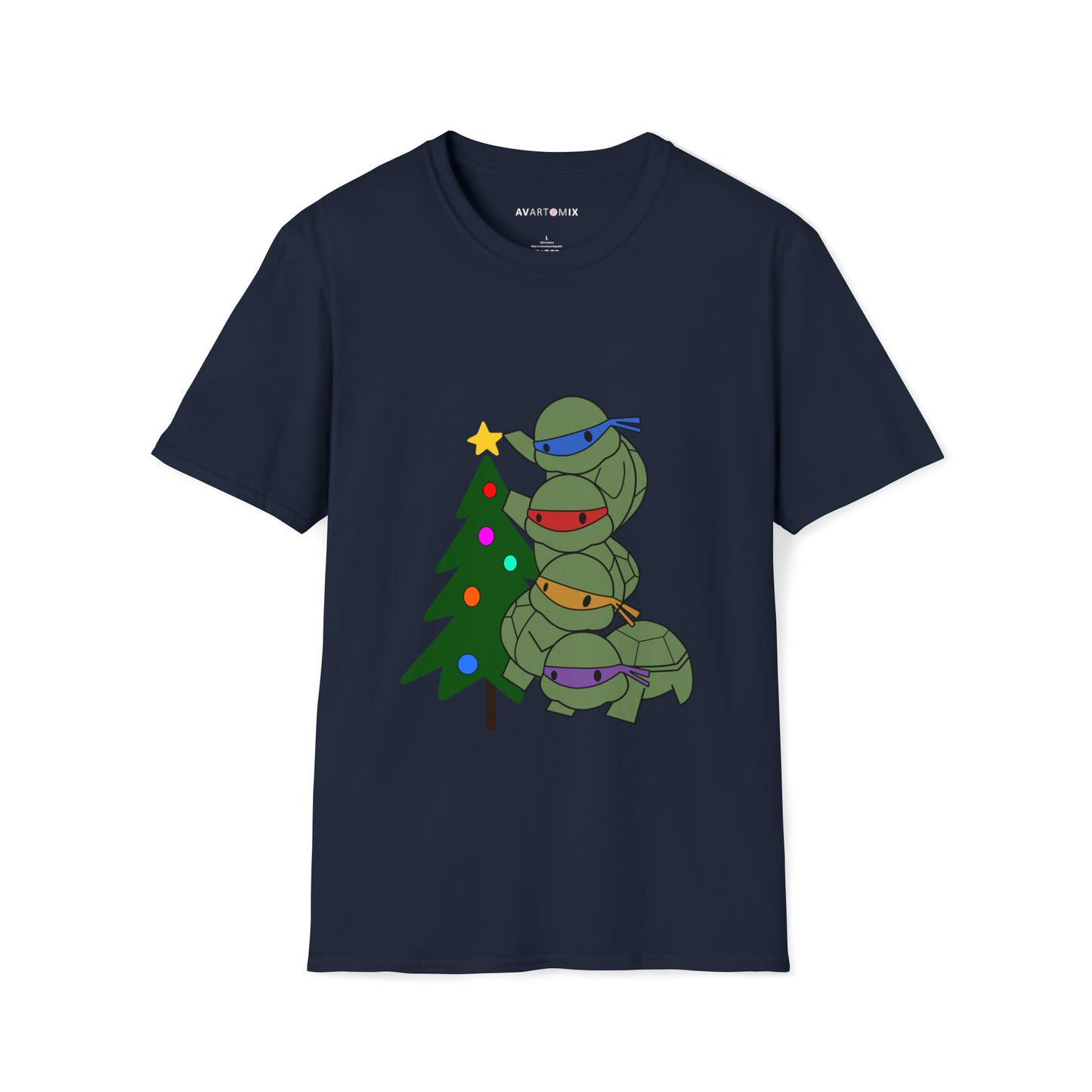 Turtles and Tree - Unisex Softstyle T-Shirt