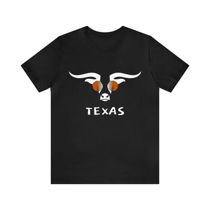 Texas - Longhorn Sunglasses - Unisex Jersey Short Sleeve Tee