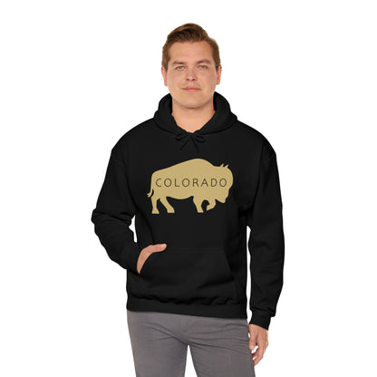 Colorado - Buffalo Silhouette - Unisex Heavy Blend™ Hooded Sweatshirt