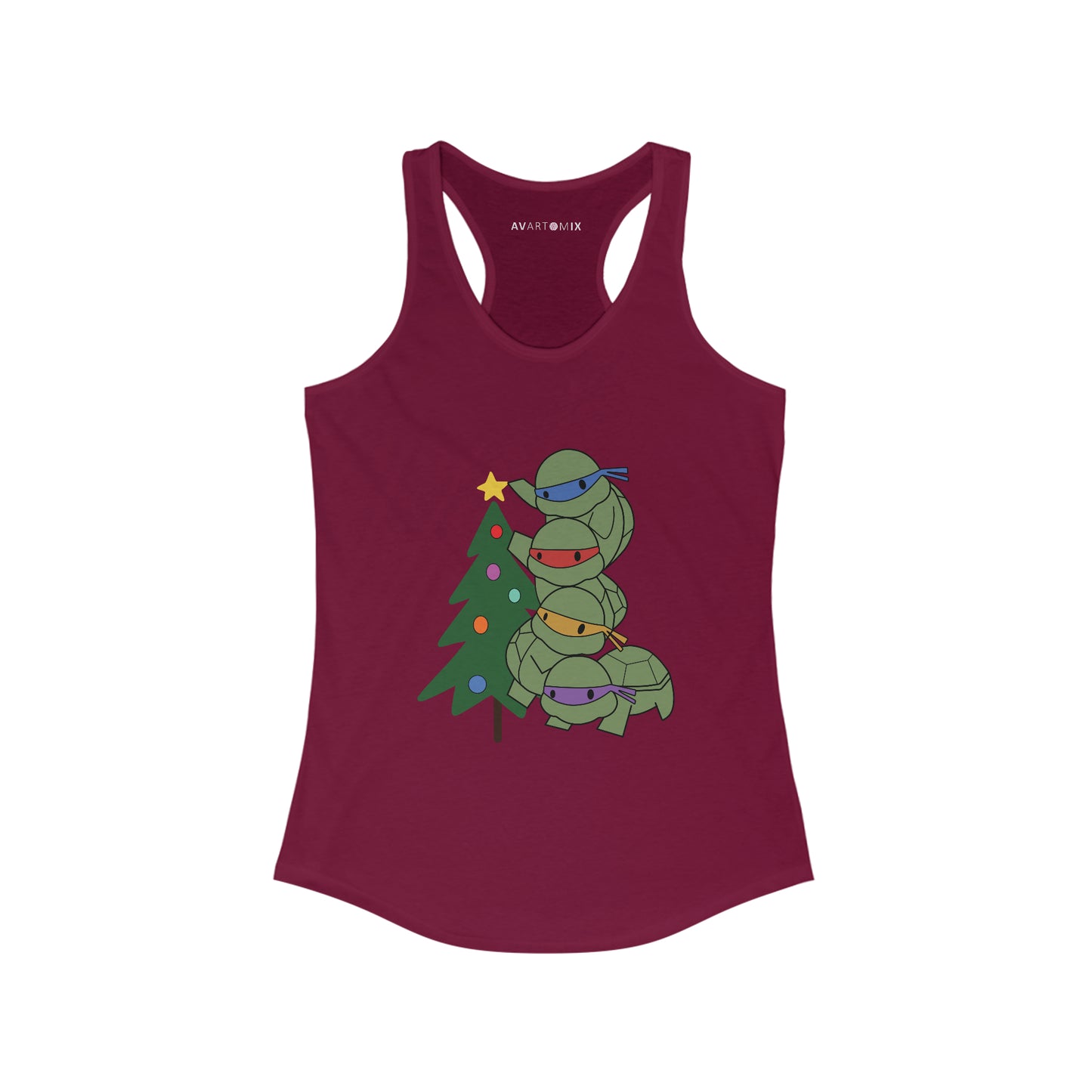 Turtles and Tree - Women's Ideal Racerback Tank