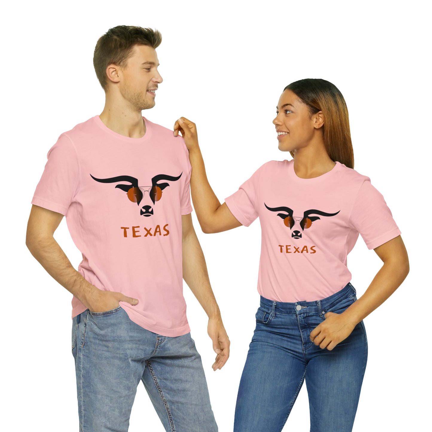 Texas - Longhorn Sunglasses - Unisex Jersey Short Sleeve Tee