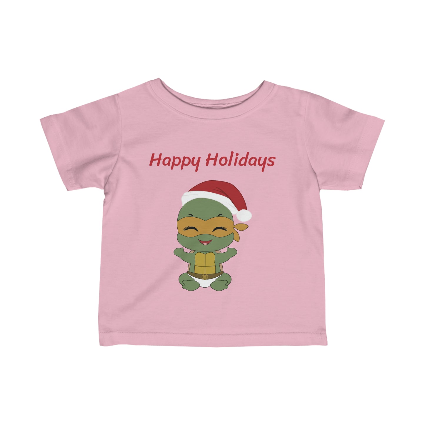 Happy Holidays - Michaelangelo - Infant Fine Jersey Tee