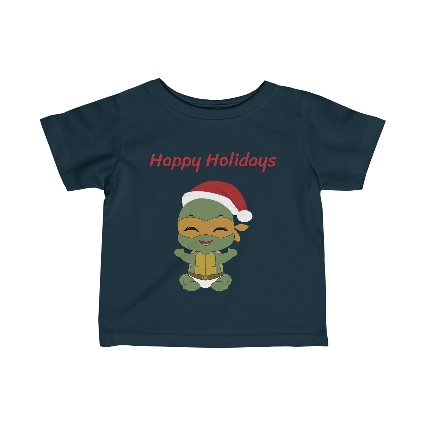 Happy Holidays - Michaelangelo - Infant Fine Jersey Tee