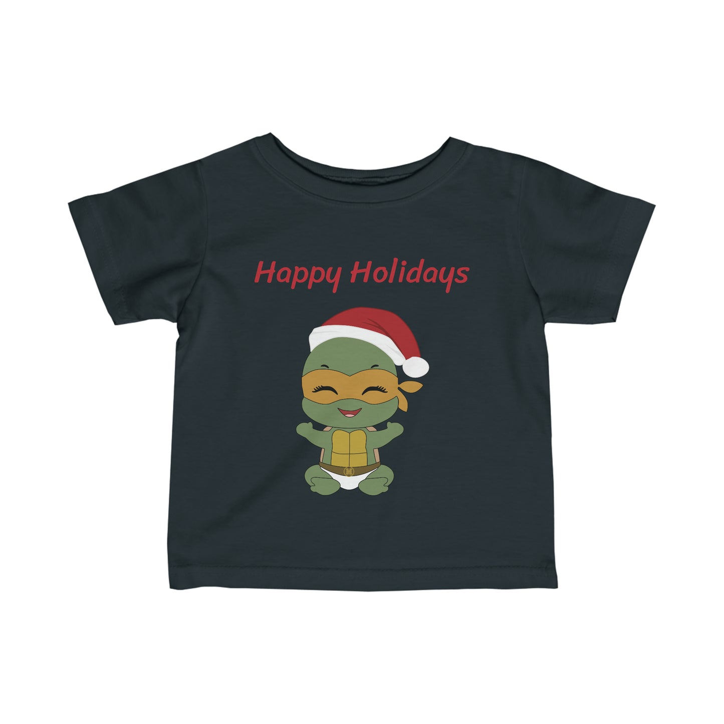 Happy Holidays - Michaelangelo - Infant Fine Jersey Tee