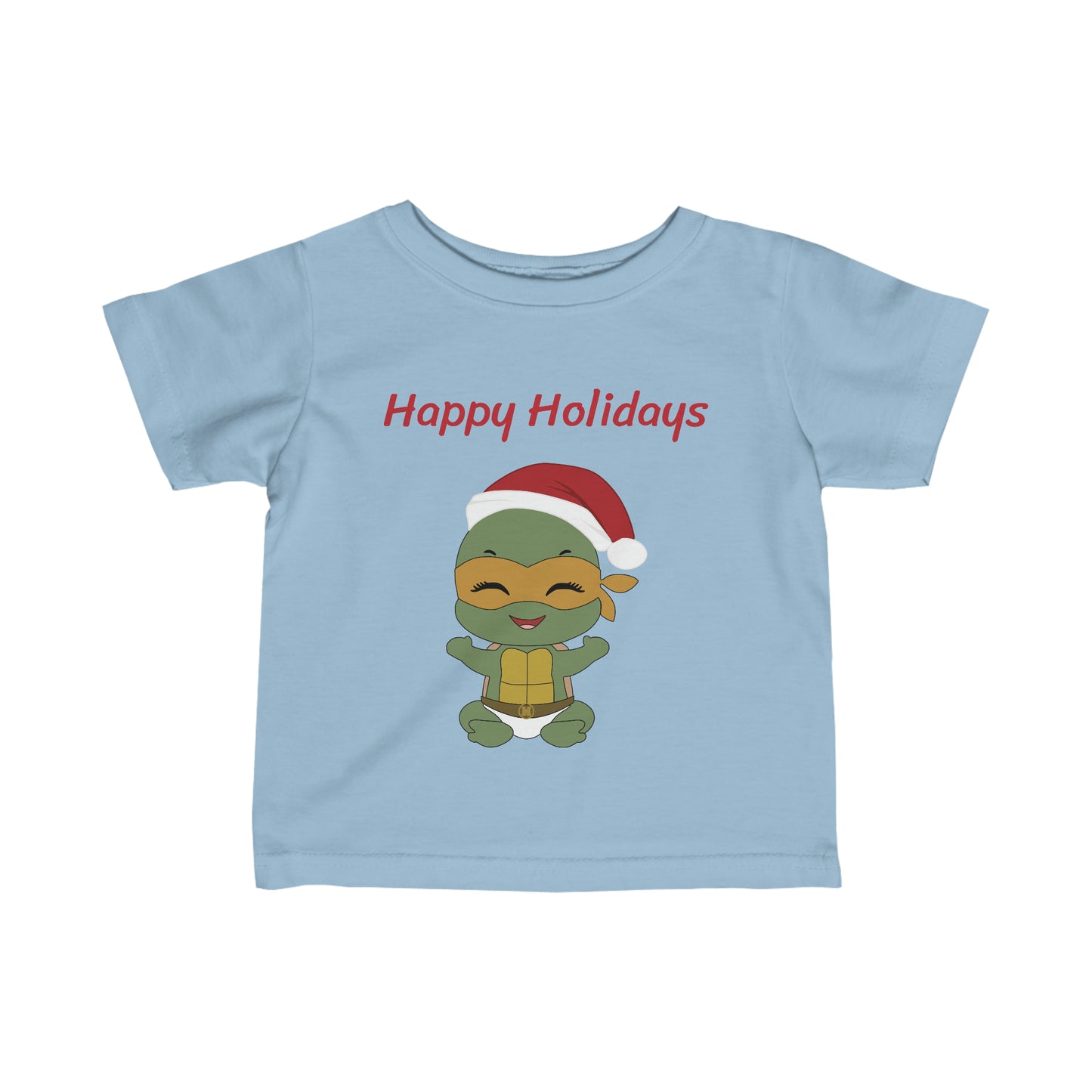 Happy Holidays - Michaelangelo - Infant Fine Jersey Tee