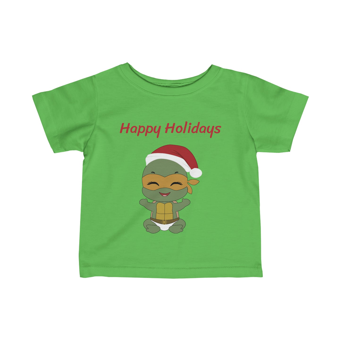 Happy Holidays - Michaelangelo - Infant Fine Jersey Tee