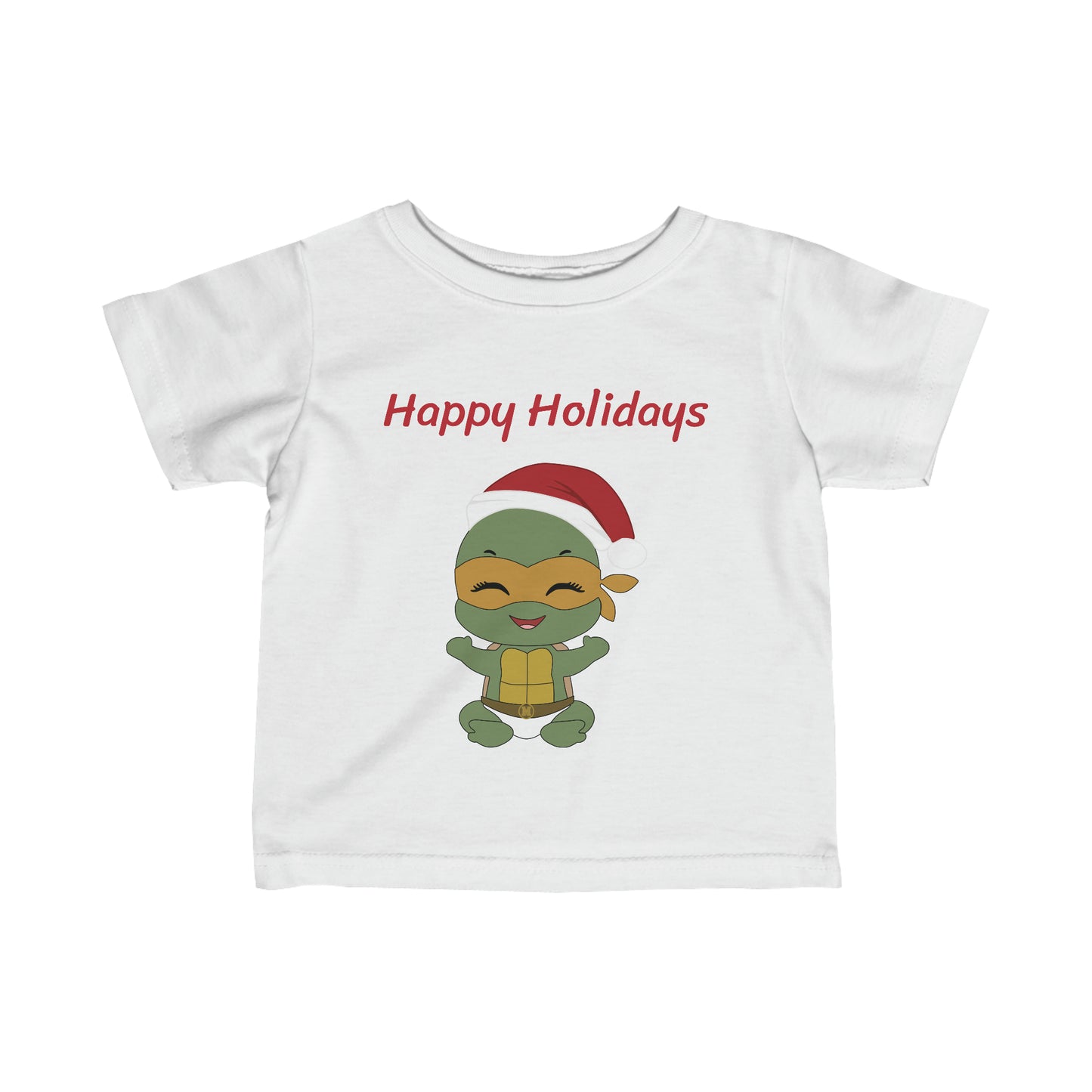 Happy Holidays - Michaelangelo - Infant Fine Jersey Tee