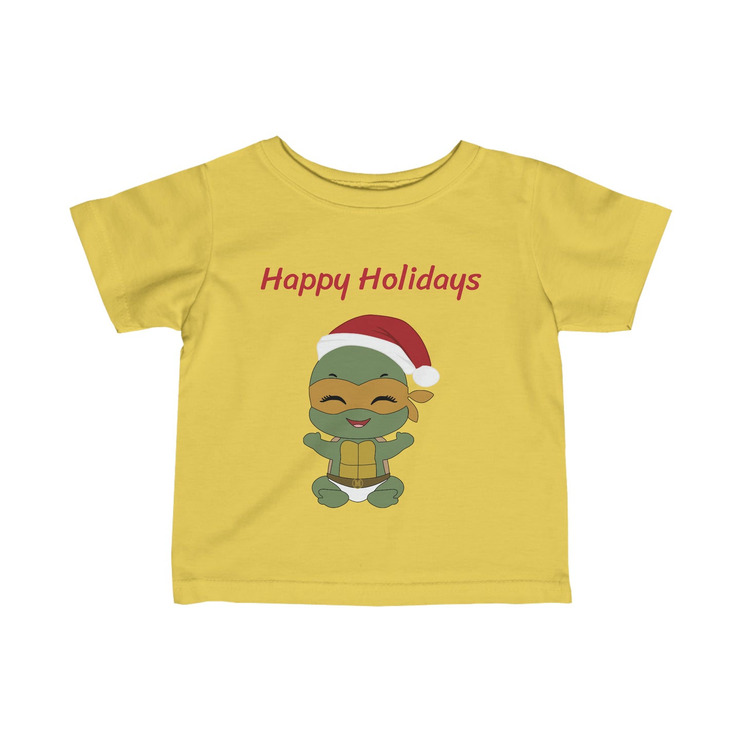 Happy Holidays - Michaelangelo - Infant Fine Jersey Tee