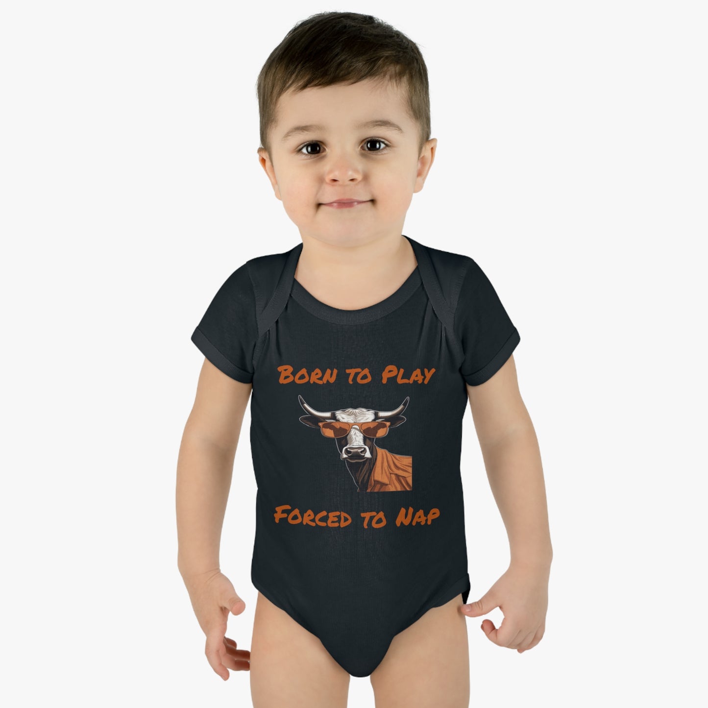 Texas - Born to Play - Infant Baby Rib Bodysuit