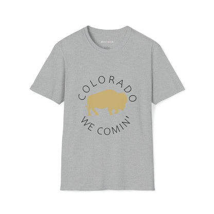 Colorado - Buffalo We Comin Circle - Unisex Softstyle T-Shirt