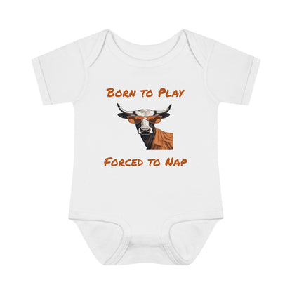 Texas - Born to Play - Infant Baby Rib Bodysuit