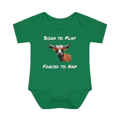 Texas - Born to Play - Infant Baby Rib Bodysuit