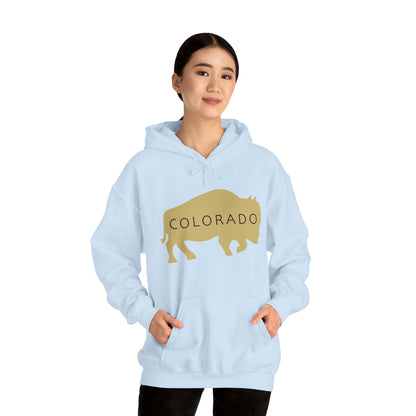 Colorado - Buffalo Silhouette - Unisex Heavy Blend™ Hooded Sweatshirt