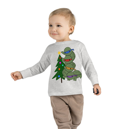 Turtles and Tree - Toddler Long Sleeve Tee