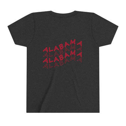 Alabama - Smiley Face - Youth Short Sleeve Tee