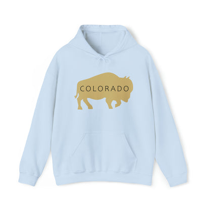 Colorado - Buffalo Silhouette - Unisex Heavy Blend™ Hooded Sweatshirt