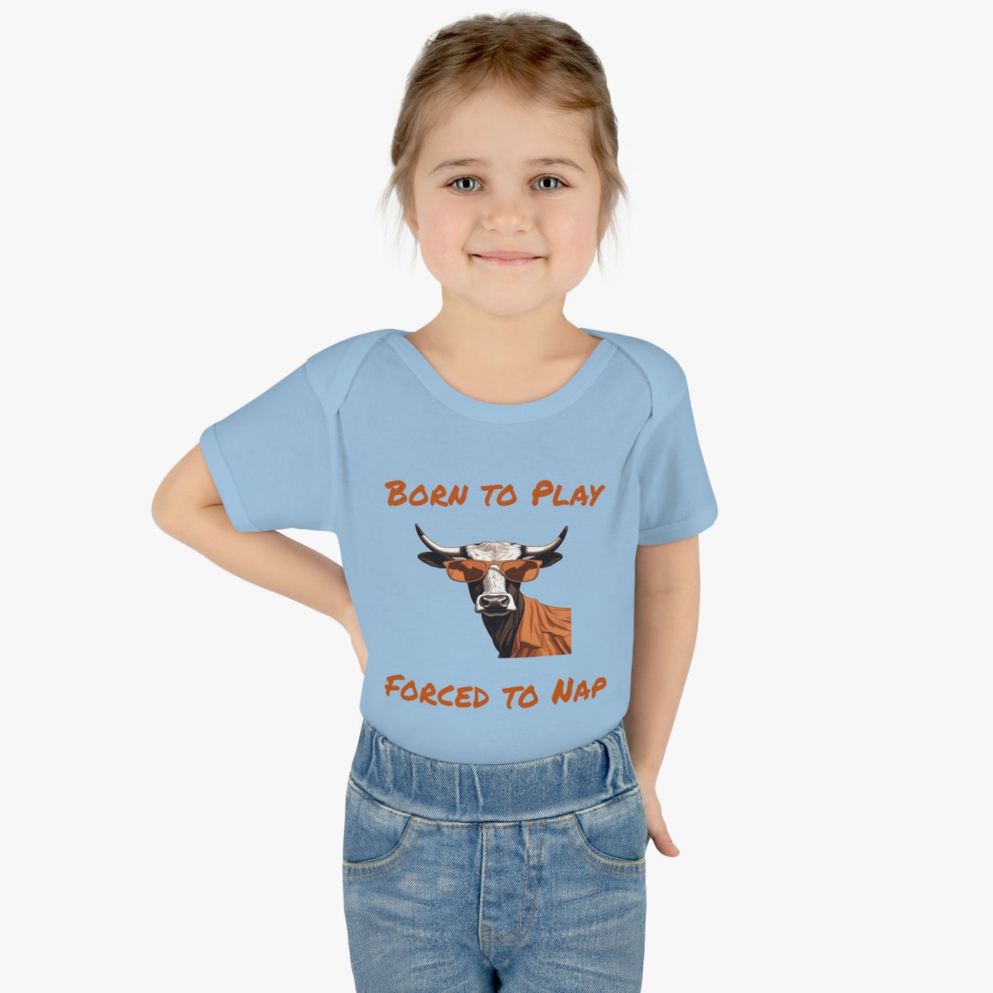 Texas - Born to Play - Infant Baby Rib Bodysuit